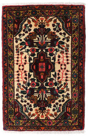  Asadabad Rug 61X94 Authentic
 Oriental Handknotted Black/Dark Red (Wool, Persia/Iran)