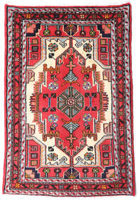  Asadabad Rug 63X93 Authentic
 Oriental Handknotted Dark Brown/Rust Red (Wool, Persia/Iran)
