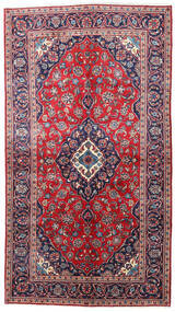  Keshan Rug 145X257 Authentic
 Oriental Handknotted Dark Purple/Crimson Red (Wool, Persia/Iran)