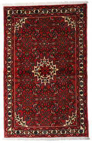 Hosseinabad Rug 96X152 Authentic
 Oriental Handknotted Dark Red/Rust Red (Wool, Persia/Iran)