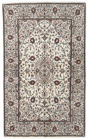 Keshan Rug 135X220 Authentic
 Oriental Handknotted Beige/Light Grey (Wool, Persia/Iran)
