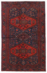  Hamadan Rug 128X202 Authentic
 Oriental Handknotted Black/Dark Red (Wool, Persia/Iran)