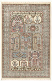148X223 Ilam Sherkat Farsh Silk Rug Rug Authentic
 Oriental Handknotted Orange/Beige ( Persia/Iran)