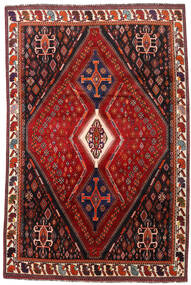  Qashqai Rug 208X317 Authentic
 Oriental Handknotted Dark Red/Rust Red (Wool, Persia/Iran)