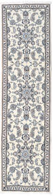  Nain Rug 79X298 Authentic
 Oriental Handknotted Runner
 Dark Grey/White/Creme/Light Grey (Wool, Persia/Iran)
