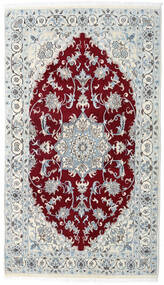  Nain Rug 115X200 Authentic
 Oriental Handknotted Light Grey/Dark Red (Wool, Persia/Iran)