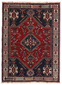  Qashqai Rug 105X144 Authentic
 Oriental Handknotted Dark Red/Brown (Wool, Persia/Iran)
