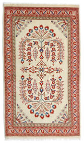  Sarouk Rug 80X140 Authentic
 Oriental Handknotted Light Green/Dark Red (Wool, Persia/Iran)