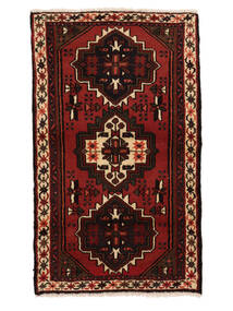  Oriental Hamadan Rug Rug 75X130 Black/Dark Red (Wool, Persia/Iran)
