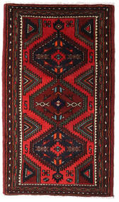  Hamadan Rug 75X135 Authentic
 Oriental Handknotted Dark Brown/Dark Red (Wool, Persia/Iran)
