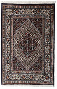  Moud Rug 77X117 Authentic
 Oriental Handknotted Black/Dark Brown (Wool/Silk, Persia/Iran)