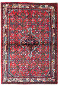  Persian Hamadan Rug Rug 102X150 Red/Dark Pink (Wool, Persia/Iran)