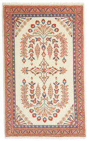  Sarouk Rug 81X130 Authentic
 Oriental Handknotted Beige/Dark Red (Wool, Persia/Iran)