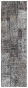  Patchwork - Persien/Iran Rug 75X251 Authentic
 Modern Handknotted Runner
 Grey/Dark Grey (Wool, )