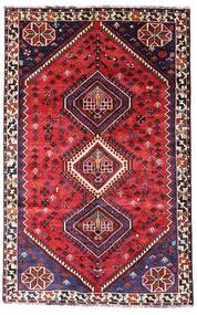  Shiraz Rug 152X243 Authentic
 Oriental Handknotted Dark Red/Crimson Red (Wool, Persia/Iran)