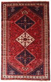  Shiraz Rug 152X247 Authentic
 Oriental Handknotted Dark Red (Wool, Persia/Iran)