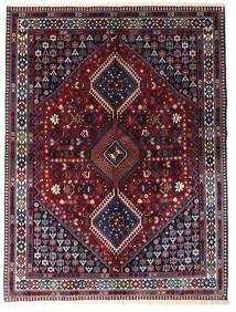  Yalameh Rug 150X200 Authentic
 Oriental Handknotted Dark Purple/Dark Red (Wool, Persia/Iran)
