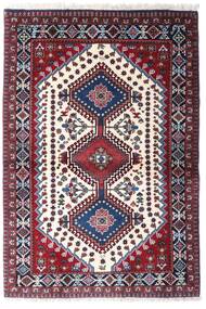 Yalameh Rug 100X147 Authentic
 Oriental Handknotted Beige/Dark Purple (Wool, Persia/Iran)