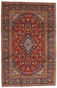  Keshan Rug 198X302 Authentic
 Oriental Handknotted Dark Brown/Dark Red (Wool, Persia/Iran)