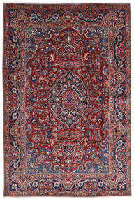  Mashad Rug 196X290 Authentic
 Oriental Handknotted Dark Red/Dark Grey (Wool, Persia/Iran)