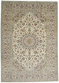  Keshan Rug 244X340 Authentic Oriental Handknotted Dark Beige/Dark Grey (Wool, Persia/Iran)