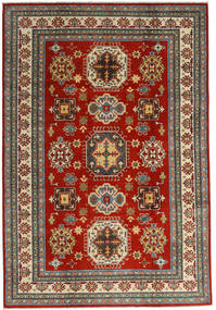  Kazak Rug 201X293 Authentic
 Oriental Handknotted Dark Red/Dark Grey (Wool, Afghanistan)