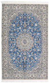 Nain 9La Rug 128X208 Authentic
 Oriental Handknotted Light Grey/Dark Grey (Wool/Silk, Persia/Iran)