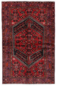  Hamadan Rug 128X213 Authentic
 Oriental Handknotted Dark Red (Wool, Persia/Iran)