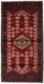  Hamadan Rug 110X212 Authentic
 Oriental Handknotted Dark Red/Dark Brown (Wool, Persia/Iran)