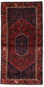  Hamadan Rug 112X202 Authentic
 Oriental Handknotted Black/Dark Brown (Wool, Persia/Iran)