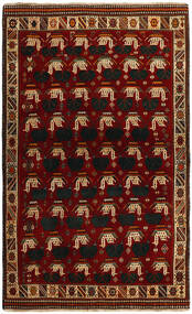  Qashqai Rug 118X194 Authentic
 Oriental Handknotted Crimson Red/Dark Red (Wool, Persia/Iran)