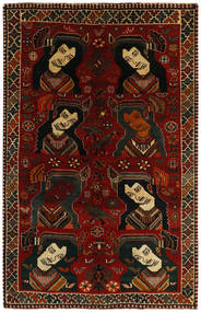  Qashqai Rug 150X230 Authentic
 Oriental Handknotted Dark Red/Dark Brown (Wool, Persia/Iran)