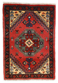  Qashqai Rug 62X90 Authentic
 Oriental Handknotted Black/Rust Red (Wool, Persia/Iran)