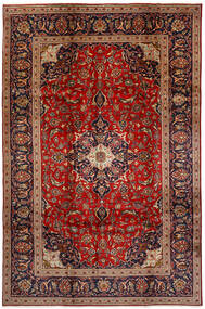  Keshan Rug 196X298 Authentic
 Oriental Handknotted Dark Brown/Dark Red (Wool, Persia/Iran)