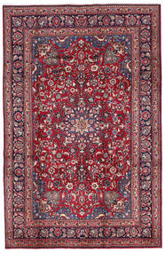  Mashad Rug 197X300 Authentic
 Oriental Handknotted Dark Purple/Dark Red (Wool, Persia/Iran)