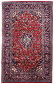  Persian Mashad Rug 200X319 Red/Dark Pink (Wool, Persia/Iran)