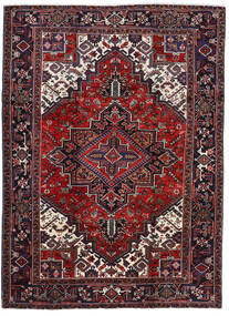  Heriz Rug 202X276 Authentic
 Oriental Handknotted Dark Red/Dark Brown (Wool, Persia/Iran)
