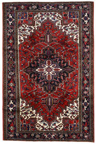  Heriz Rug 196X294 Authentic
 Oriental Handknotted Dark Red (Wool, Persia/Iran)