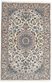  Nain 9La Rug 160X251 Authentic
 Oriental Handknotted Light Grey/White/Creme (Wool/Silk, Persia/Iran)