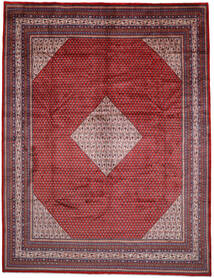  Sarouk Mir Rug 299X388 Persian Wool Rug Red/Dark Pink Large Rug 