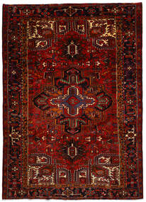  Heriz Rug 222X330 Authentic
 Oriental Handknotted Dark Red/Crimson Red (Wool, Persia/Iran)