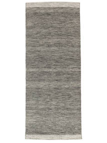 Serafina 100X250 Small Dark Grey Plain (Single Colored) Runner Wool Rug 