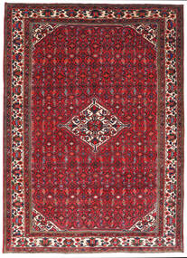  Hosseinabad Rug 205X284 Authentic
 Oriental Handknotted Dark Red/Crimson Red (Wool, Persia/Iran)