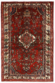 133X204 Hosseinabad Rug Rug Oriental Dark Red/Red (Wool, Persia/Iran)