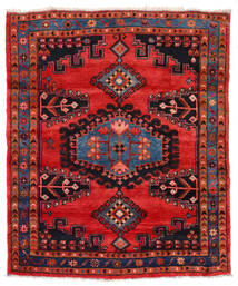  Wiss Rug 158X191 Authentic
 Oriental Handknotted Dark Red/Black (Wool, Persia/Iran)