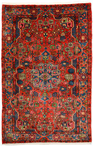  Nahavand Old Rug 153X236 Authentic
 Oriental Handknotted Dark Red/Rust Red (Wool, Persia/Iran)