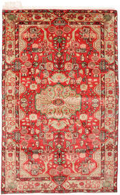  Nahavand Old Rug 153X240 Authentic Oriental Handknotted Rust Red/Dark Red (Wool, Persia/Iran)