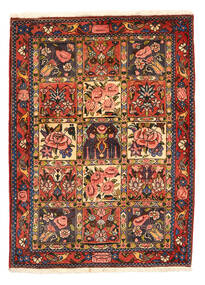  Bakhtiari Collectible Rug 114X155 Authentic
 Oriental Handknotted Dark Brown/Crimson Red (Wool, Persia/Iran)