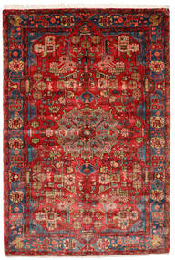  Nahavand Old Rug 155X230 Authentic
 Oriental Handknotted Dark Red/Rust Red (Wool, Persia/Iran)