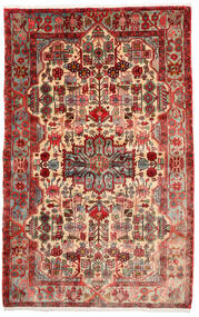  Nahavand Old Rug 156X248 Authentic
 Oriental Handknotted Dark Red/Beige (Wool, Persia/Iran)